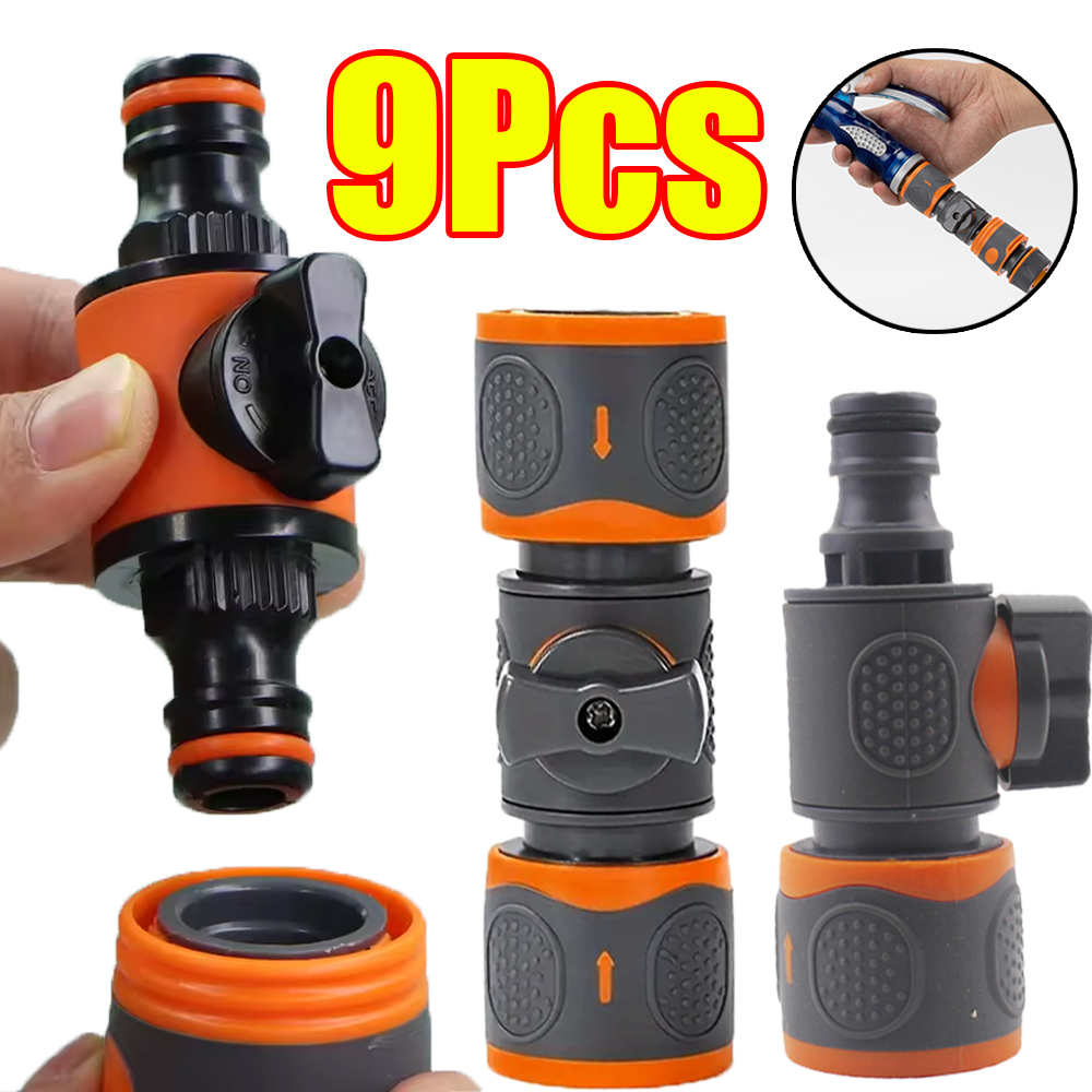 Smart Garden Hose Valve - 1-9 Pezzi Adattatori a Connessione Rapida