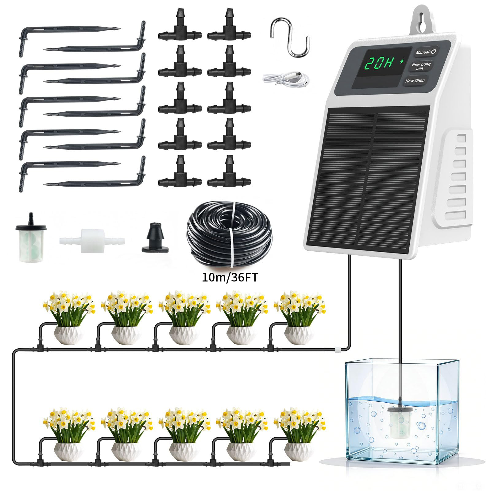 Smart Garden Project - Sistema di irrigazione solare a goccia
